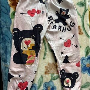 Pop Underwear Bear Hug Sweat Pants - Pink